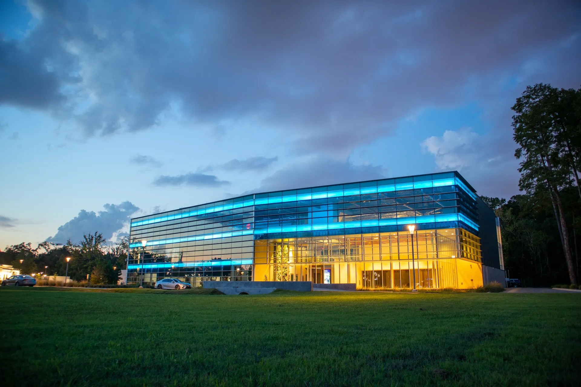 Modern commercial office building in a New Zealand city