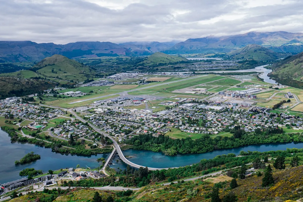 New Zealand commercial district aerial view — the commercial property market where personal guarantees are routinely required